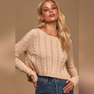 **donated**Lulus cable sweater
